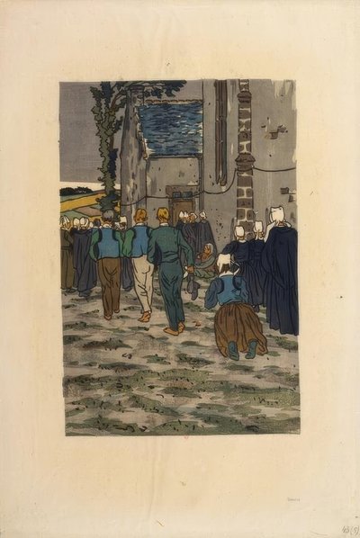 The Pardon of Sainte-Anne-la-Palud by Henri Rivière