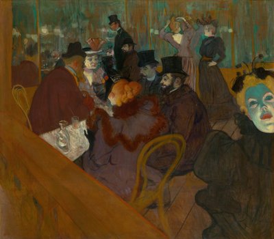 At the Moulin Rouge, 1892-95 by Henri de Toulouse Lautrec