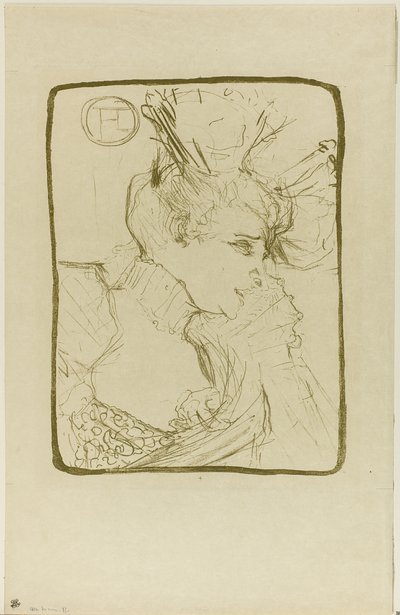 Bust of Mademoiselle Marcelle Lender by Henri de Toulouse Lautrec