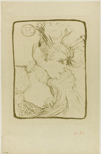 Bust of Mademoiselle Marcelle Lender by Henri de Toulouse Lautrec