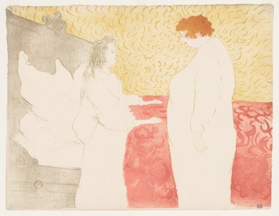 Elles: Woman in Bed by Henri de Toulouse Lautrec