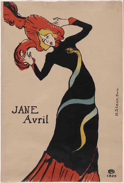 Jane Avril by Henri de Toulouse Lautrec