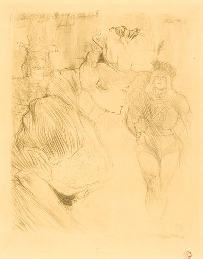 Lender Bowing by Henri de Toulouse Lautrec