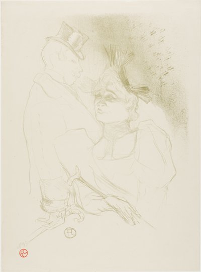 Mademoiselle Lender and Baron by Henri de Toulouse Lautrec