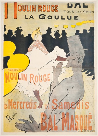 Moulin Rouge La Goulue by Henri de Toulouse Lautrec