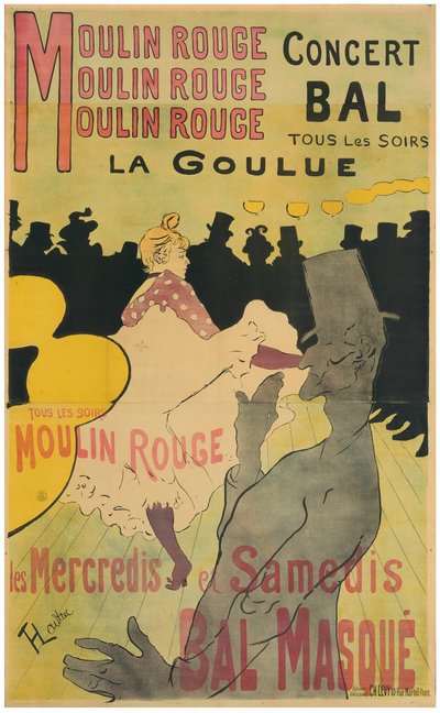 Moulin Rouge, La Goulue by Henri de Toulouse Lautrec