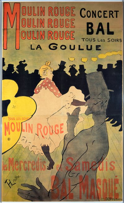 Moulin Rouge: La Goulue by Henri de Toulouse Lautrec