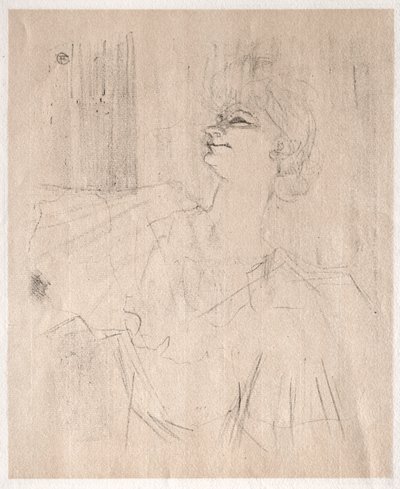 Yvette Guilbert: At Ménilmontant, by Bruant by Henri de Toulouse Lautrec