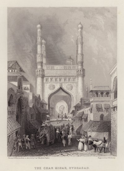 The Char Minar, Hyderabad by Henry (after) Warren