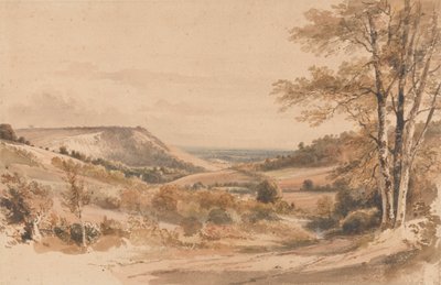 Boxhill from Westhumble Lane by Henry Edridge