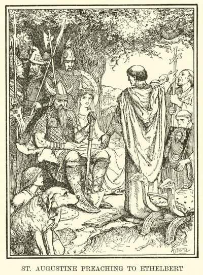 St. Augustine Preaching to Ethelbert by Henry Justice Ford