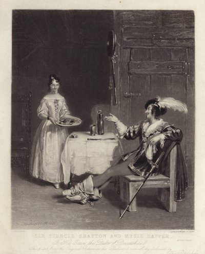 Sir Piercie Shafton and Mysie Happer by Henry Liverseege