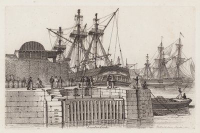 London Docks by Henry Moses