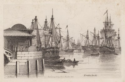 London Docks by Henry Moses