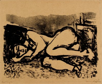 Reclining Female Model by Henry Nielsen