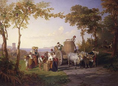 Harvesting the Vine by Henry Penry Williams
