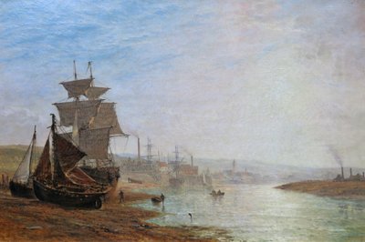 Low Tide near Shoreham, Sussex by Henry Thomas Dawson