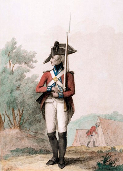 Foot Soldier, c.1791 by Henry William (after) Bunbury