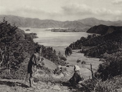 Japan in 1920s: Lake Kawaguchi by Herbert Ponting