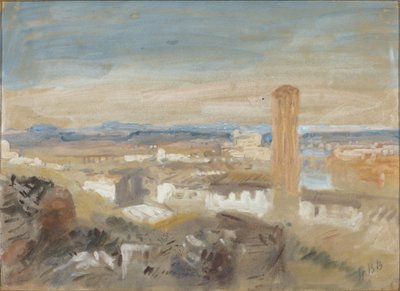 A Campanile among Ruins by Hercules Brabazon Brabazon