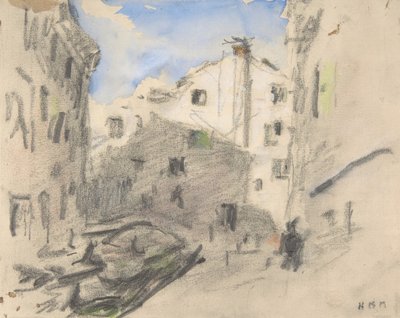 Venetian Street Scene by Hercules Brabazon Brabazon