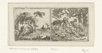 Landscape and Shepherd by Hermanus Fock