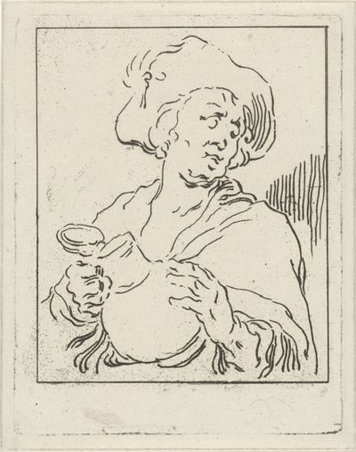 Man with Jug (The Drinker) by Hermanus Fock