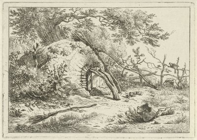 Oven with Brooms by Hermanus Fock
