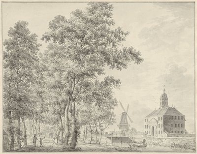 The Muiderpoort in Amsterdam by Hermanus Petrus Schouten