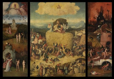 The Haywain Triptych by Hieronymus Bosch