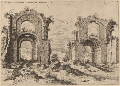 Second View of the Baths of Diocletian by Hieronymus Cock