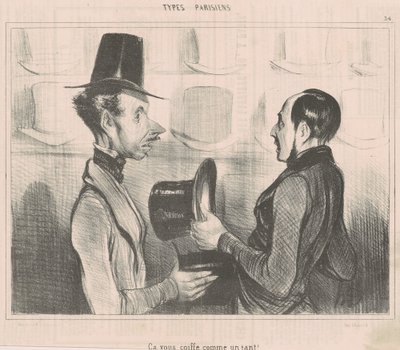 It Fits You Like a Glove! by Honoré Daumier