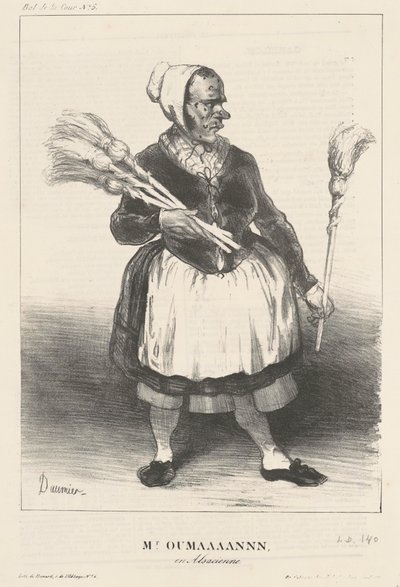 Coulman in Alsatian Costume by Honoré Daumier