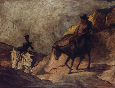 Don Quixote and Sancho Panza by Honoré Daumier