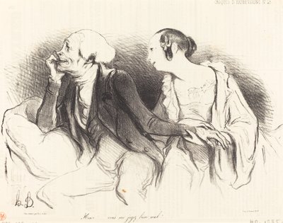 Henri!... You Judge Me Very Badly!... by Honoré Daumier