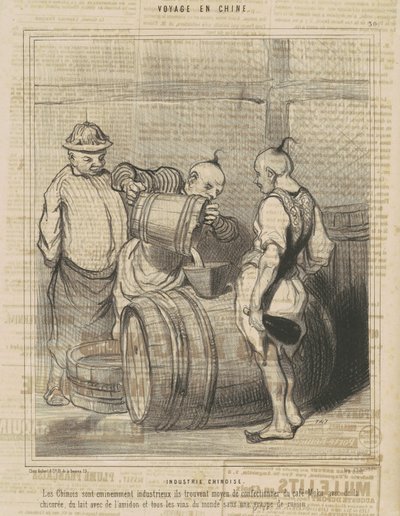 Chinese Industry by Honoré Daumier