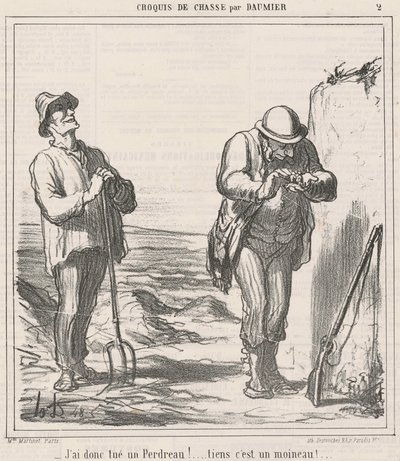 So I Killed a Partridge! by Honoré Daumier