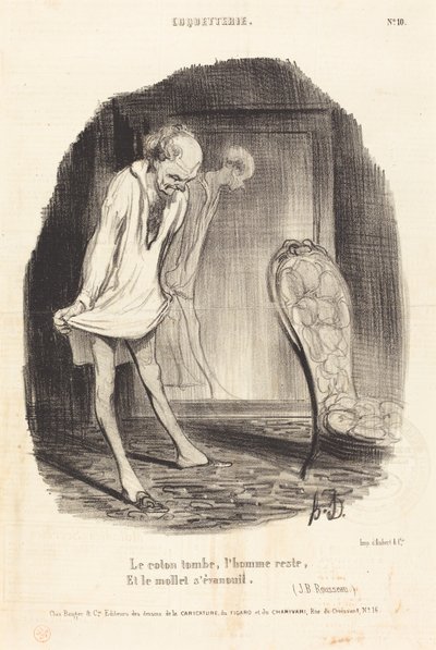 The Cotton Falls, the Man Remains... by Honoré Daumier