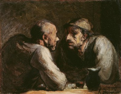 Les Deux Buveurs by Honoré Daumier