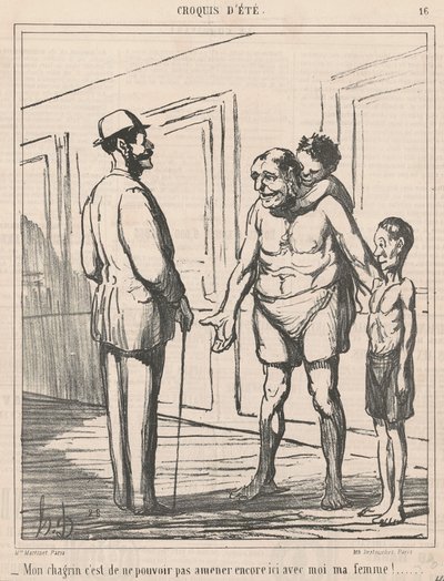 My sorrow is not being able to by Honoré Daumier