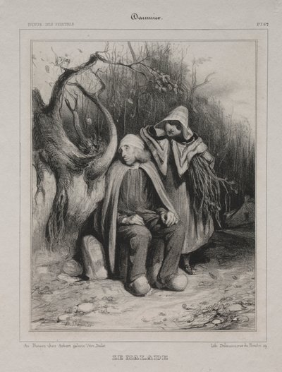 The Invalid by Honoré Daumier