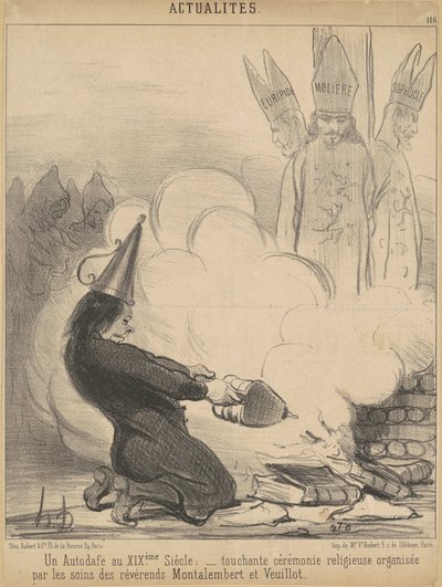 An Auto-da-fé in the 19th Century by Honoré Daumier