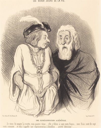 A Benefit Performance by Honoré Daumier