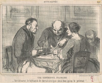 A Culinary Experiment by Honoré Daumier