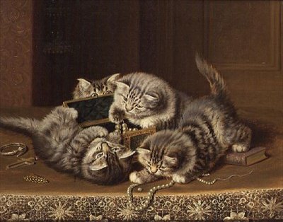 Kittens by Horatio Henry Couldery