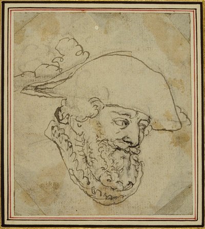 Head of a Man by Hubert Francois Gravelot