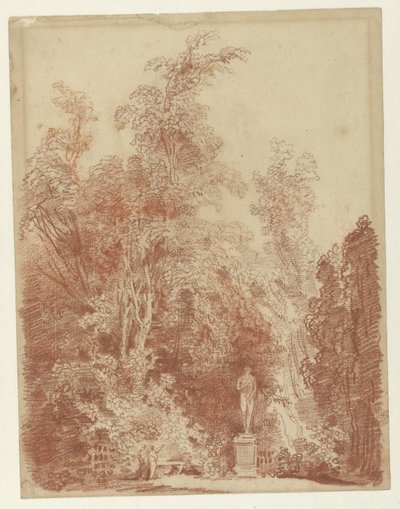 View in a Park with a Venus Statue by Hubert Robert