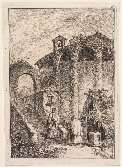 Les Soirées de Rome: Le Temple Antique by Hubert Robert