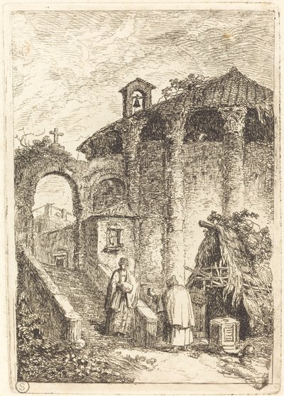The Ancient Temple by Hubert Robert