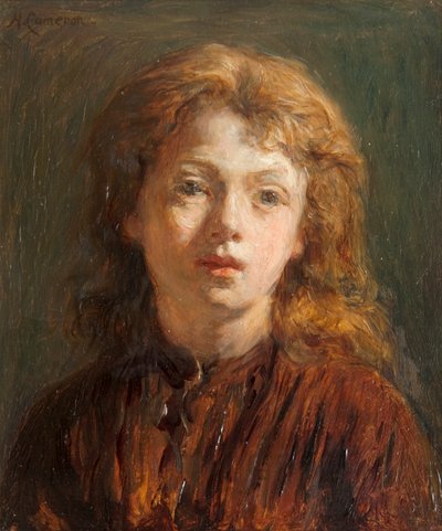 Head of a Girl by Hugh Cameron